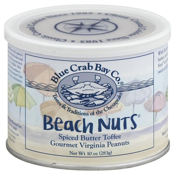 Blue Crab Bay Peanuts, Gourmet Virginia, Spiced Butter Toffee, Beach Nuts