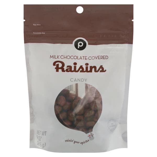 Publix Raisins, Milk Chocolate-Covered