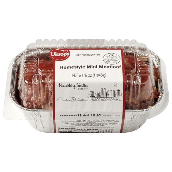 Ukrops Meatloaf, Homestyle, Mini