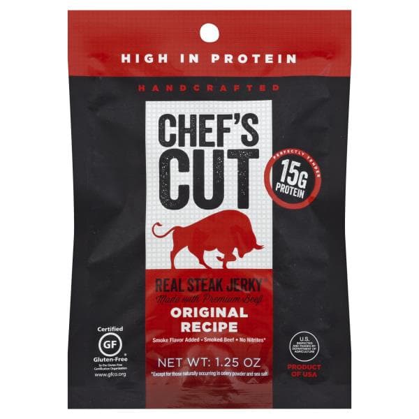 Chefs Cut Jerky, Real Steak, Original Recipe