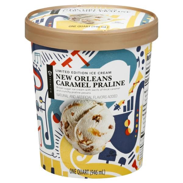 Publix Premium Ice Cream, Premium, New Orleans Caramel Praline