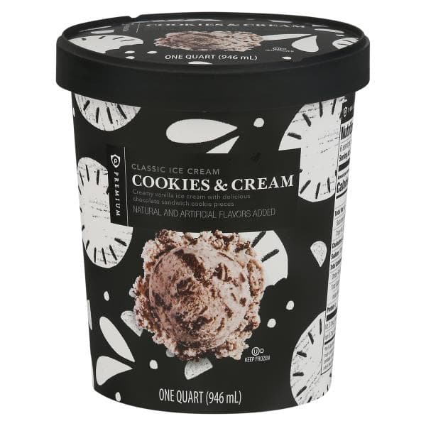 Publix Premium Ice Cream, Classic, Cookies & Cream