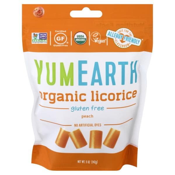 Yumearth Licorice, Organic, Peach