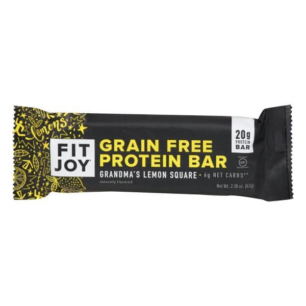Fitjoy Protein Bar, Grain Free, Grandma'S Lemon Square