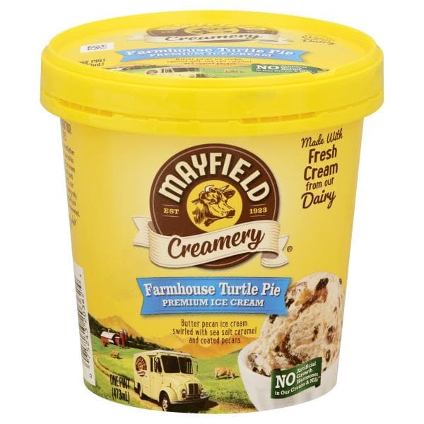 Mayfield Ice Cream, Premium, Farmhouse Turtle Pie