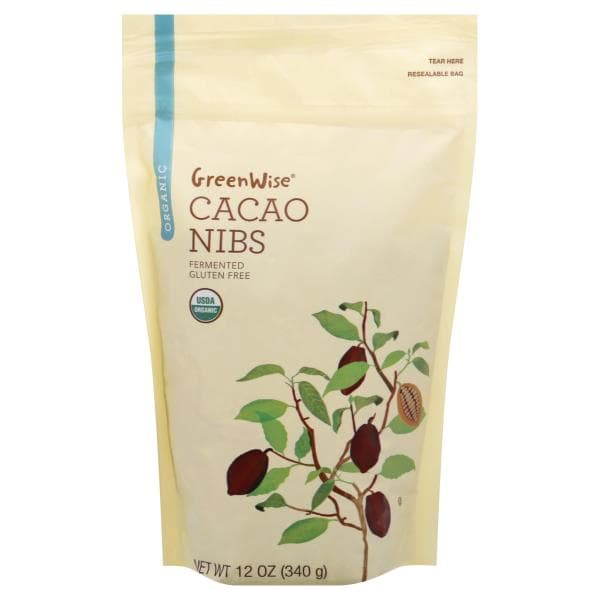 Greenwise Organic Cacao Nibs Fermented Gluten Free