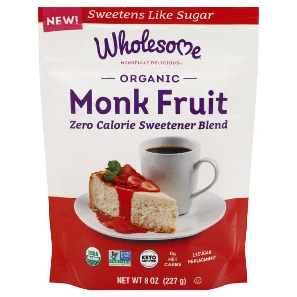 Wholesome Sweetener Blend, Organic, Zero Calorie, Monk Fruit