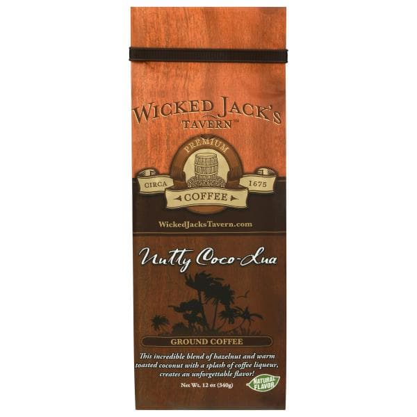 Wicked Jack'S Tavern Coffee, Ground, Nutty Coco-Lua