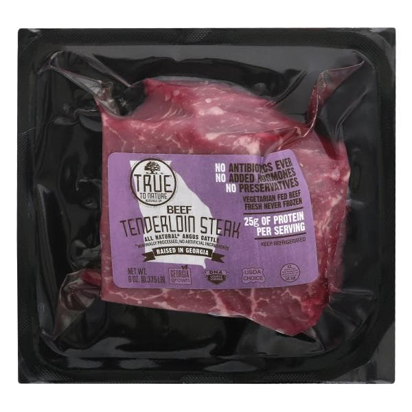 True To Nature Beef, Tenderloin Steak