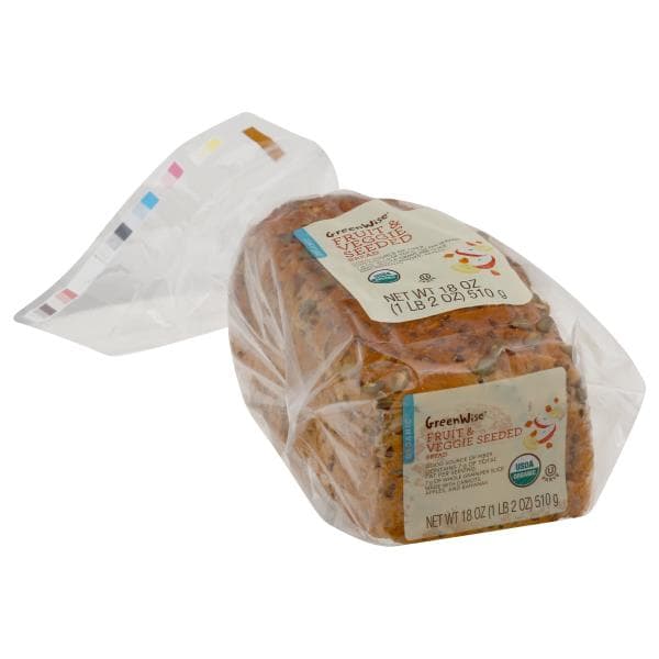 Greenwise Organic Seeded Fruit And Veggie Bread