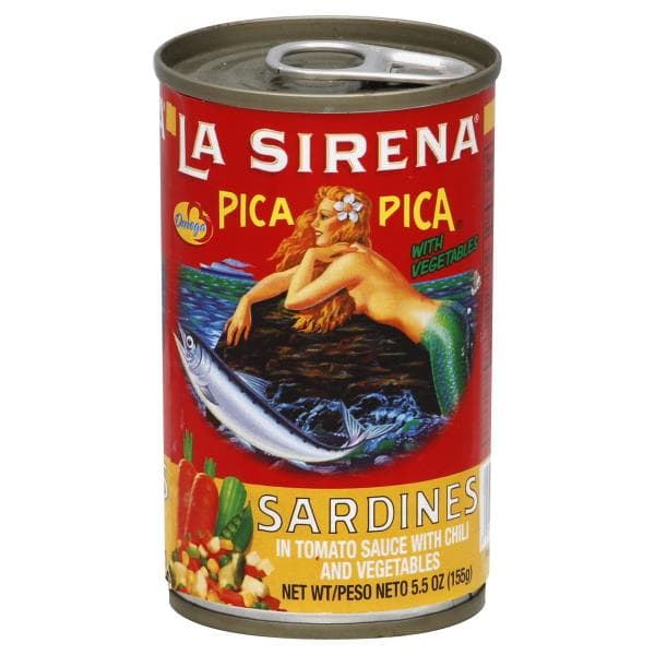 La Sirena Sardines, Pica Pica, With Vegetables