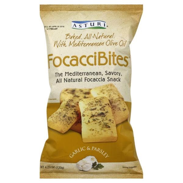 Asturi Focacci Bites, Garlic & Parsley