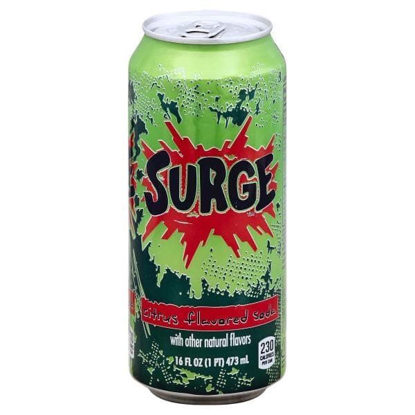 Surge Soda, Citrus Flavored