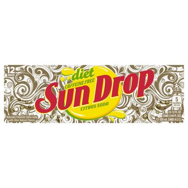 Sun Drop Citrus Soda, Caffeine Free, Diet