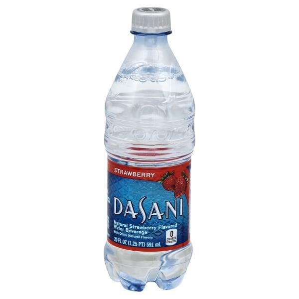 Dasani Water Beverage, Natural Strawberry Flavored
