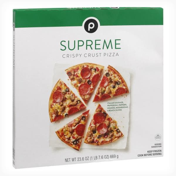 Publix Pizza, Supreme, Crispy Crust