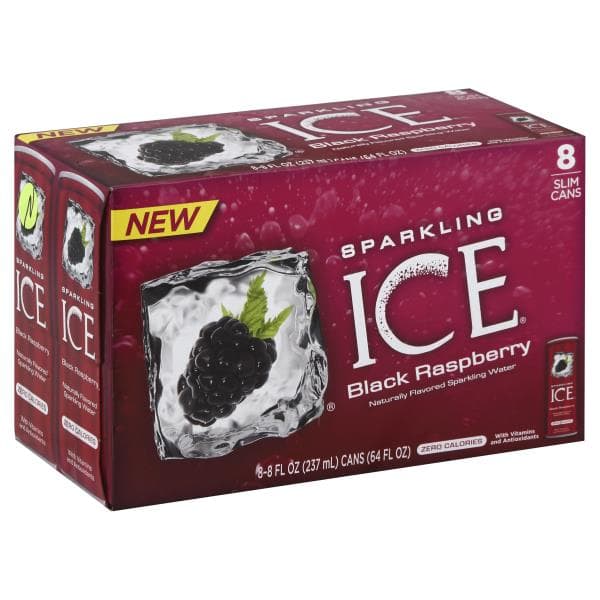 Sparkling Ice Sparkling Water, Black Raspberry, Slim