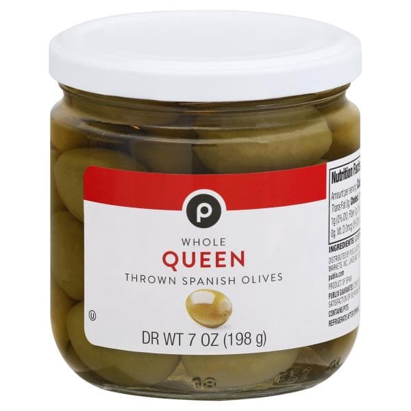 Publix Spanish Olives, Thrown, Queen, Whole