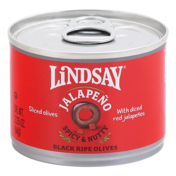 Lindsay Black Ripe Olives, Jalapeno, Sliced