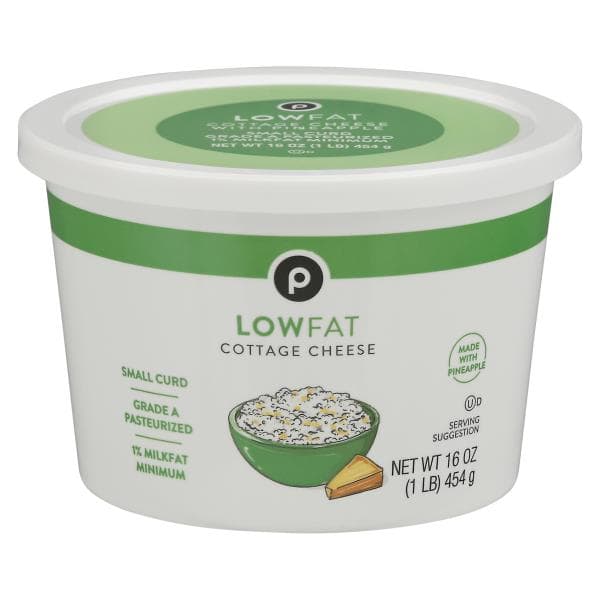Publix Cottage Cheese, Small Curd, 1% Milkfat Minimum, Low Fat, With Pineapple