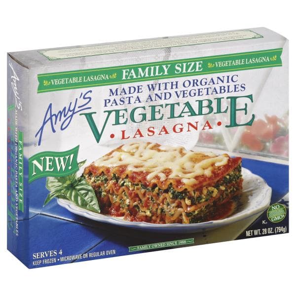 Amy'S Lasagna, Vegetable, Family Size
