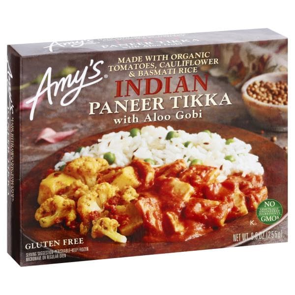 Amy'S Indian Paneer Tikka, With Aloo Gobi