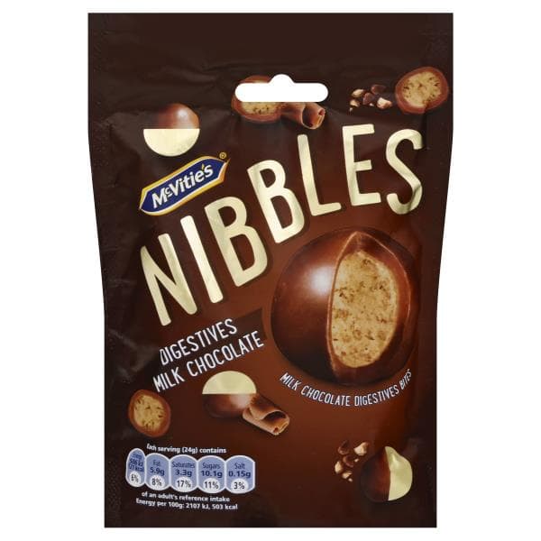 Mcvitie'S Digestive Bites, Milk Chocolate, Nibbles