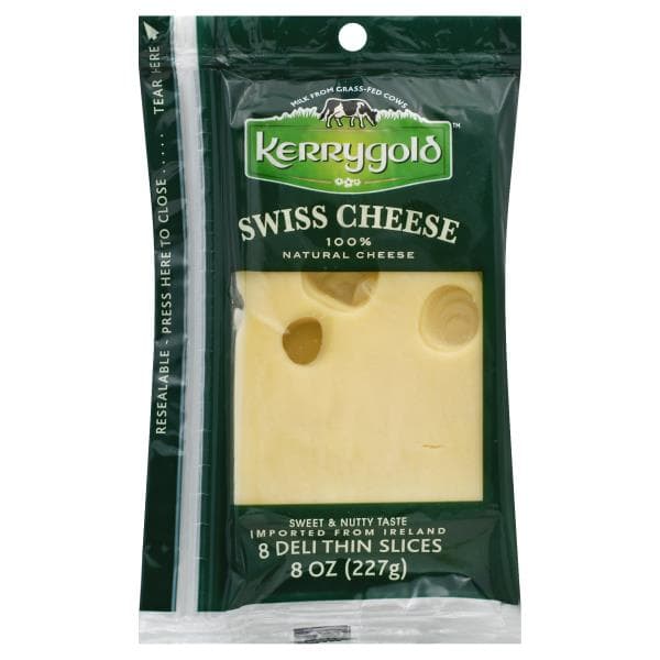 Kerrygold Cheese Slices, Deli Thin Slices, Swiss