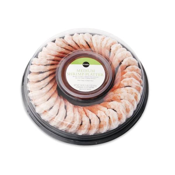 Publix Medium Shrimp Platter, Includes Sauce, Prev.  Or , Net Wt