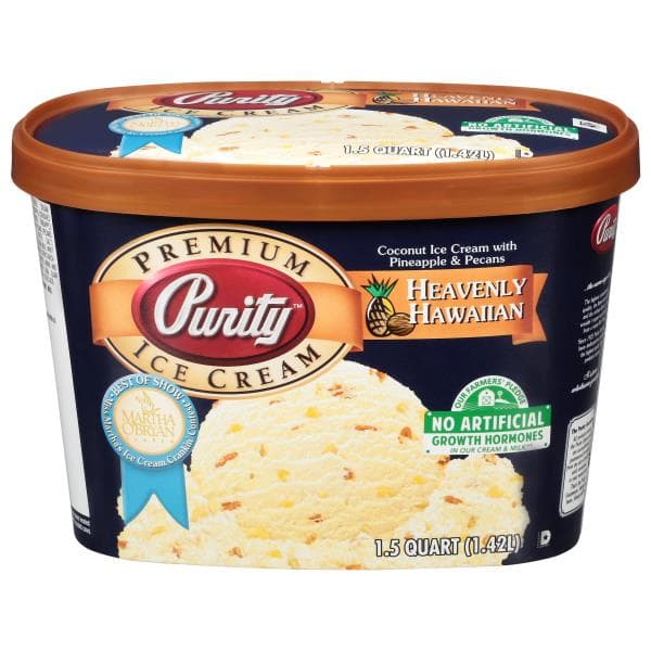 Purity Ice Cream, Premium, Heavenly Hawaiian