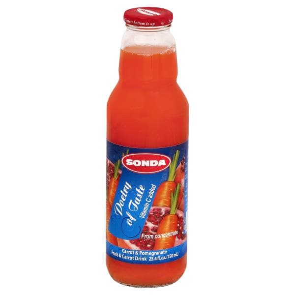 Sonda Poetry Of Taste Fruit & Carrot Drink, Carrot & Pomegranate