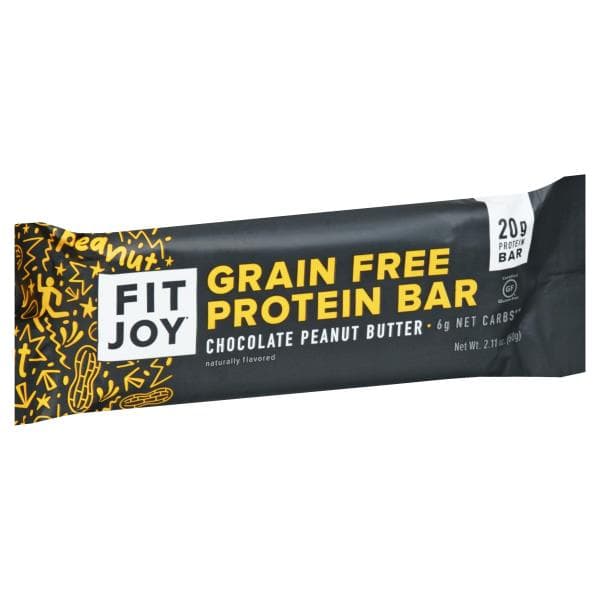 Fit Joy Protein Bar, Grain Free, Chocolate Peanut Butter