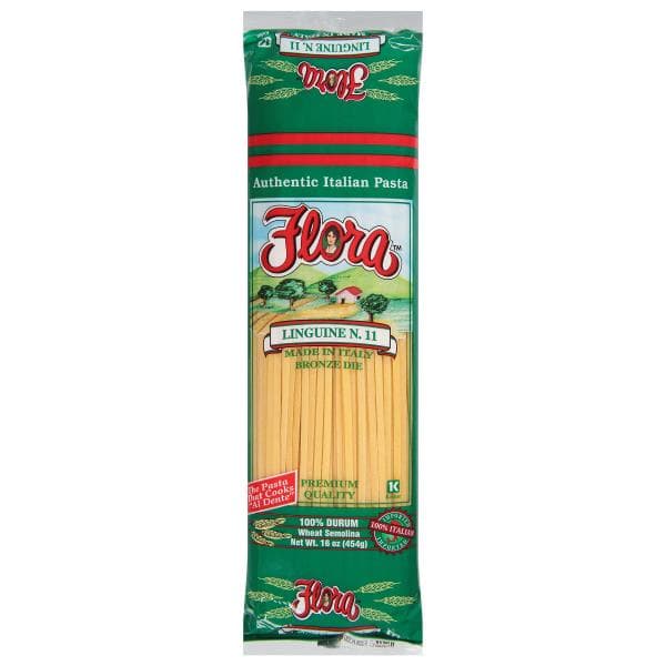 Flora Pasta, Authentic Italian, Linguine N. 11, Bronze Die
