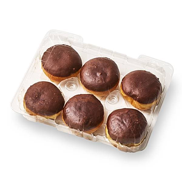 Chocolate Iced Custard Filled Donut