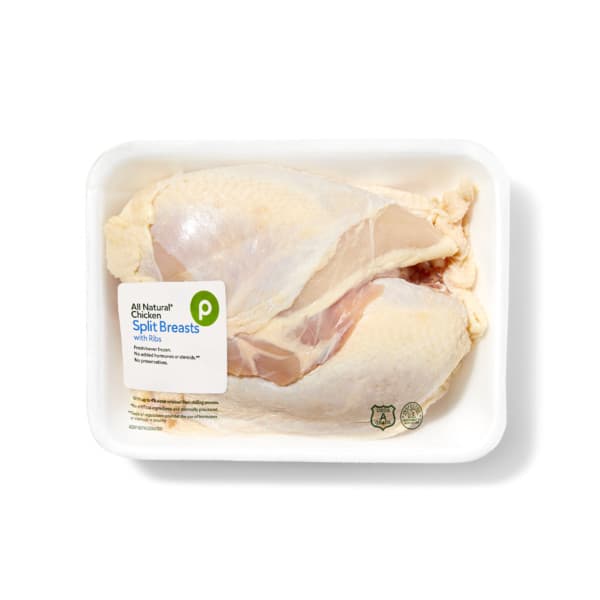 Publix Split Chicken Breast, Bone-In, With Rib Meat, Usda Grade A
