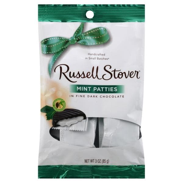 Russell Stover Mint Patties, In Fine  Dark Chocolate