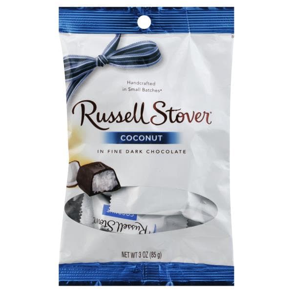 Russell Stover Coconut, In Fine Dark Chocolate