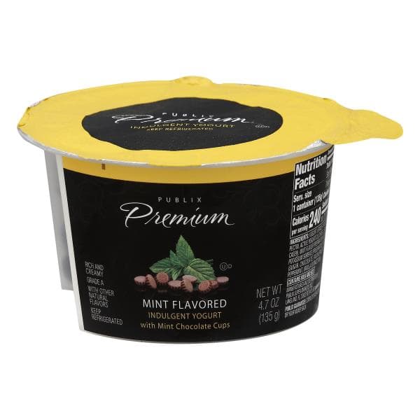 Publix Premium Yogurt, Indulgent, Mint Flavored