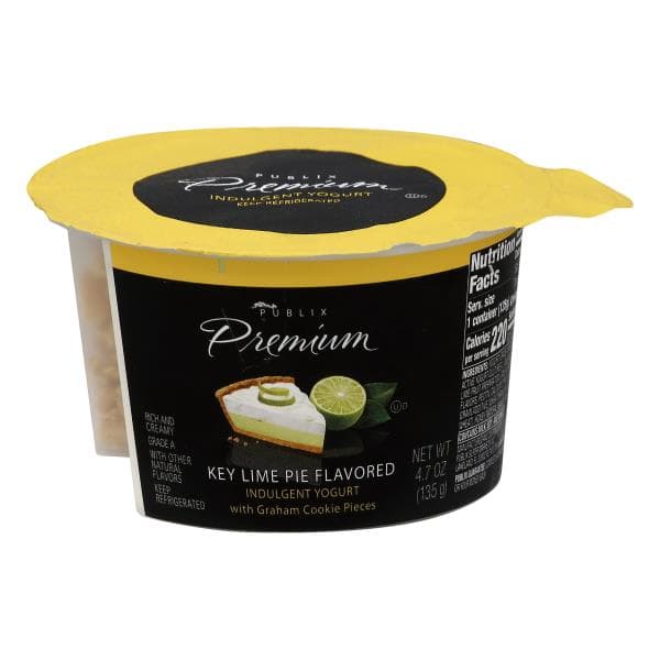 Publix Premium Yogurt, Indulgent, Key Lime Pie Flavored