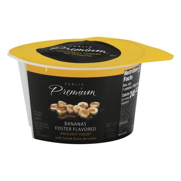 Publix Premium Yogurt, Indulgent, Bananas Foster Flavored