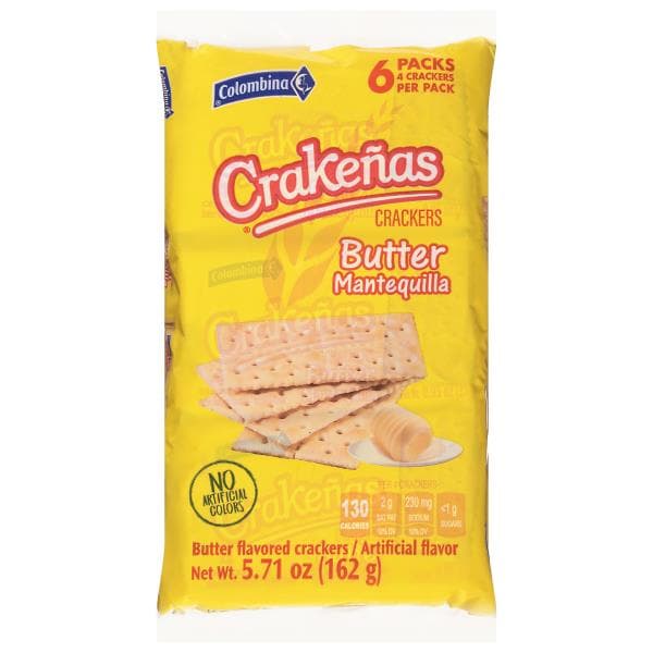 Colombina Crakenas Crackers, Butter Flavored