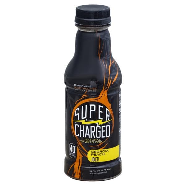Super Charged Sport Drink, Natural, Georgia Peach