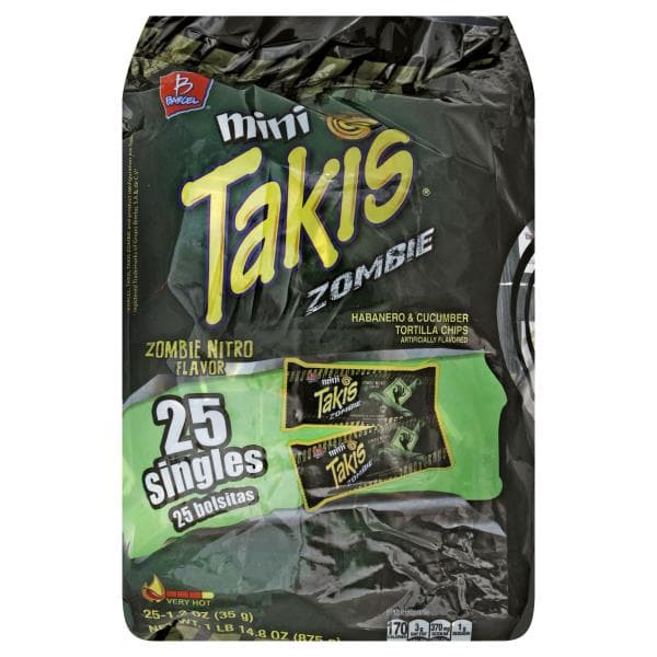Barcel Takis, Minis, Zombie Nitro Flavor, Very Hot