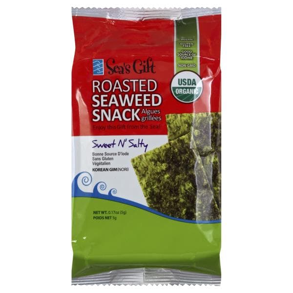 Seas Gift Seaweed Snack, Roasted, Sweet N' Salty