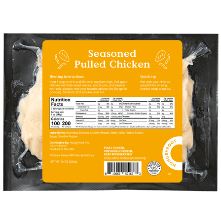 Hungryroot Seasoned Pulled Chicken