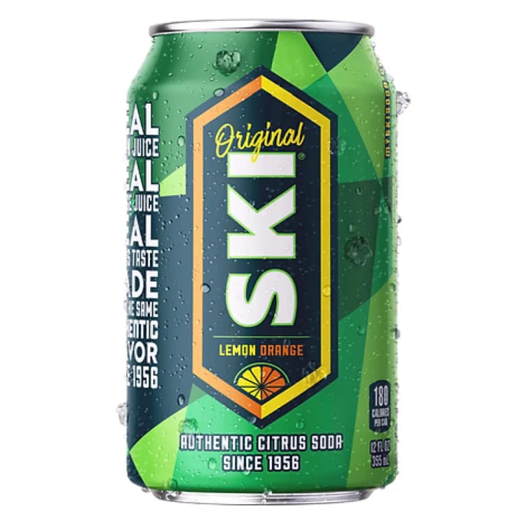 Ski Original Lemon Orange Authentic Citrus Soda