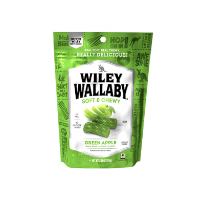 Wiley Wallaby Soft & Chewy Green Apple Flavored Licorice