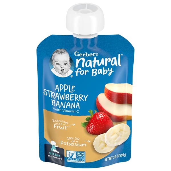 Gerber Graduates 2Nd Foods Apple Strawberry Banana Yogurt