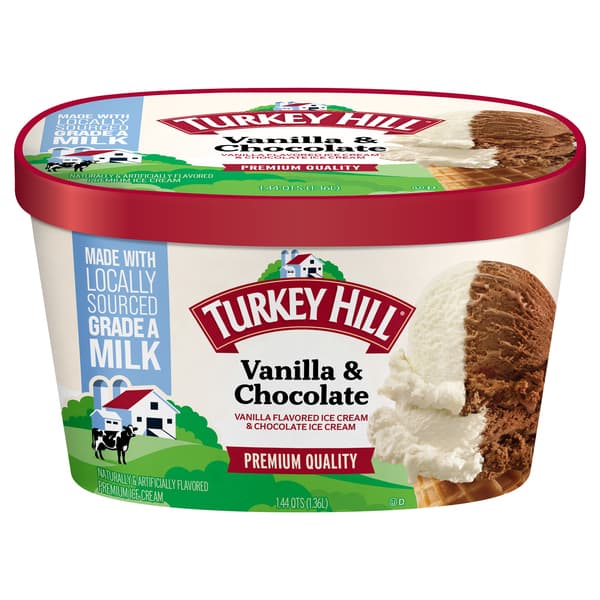 Turkey Hill - Vanilla & Chocolate Ice Cream Tub