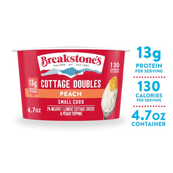 Breakstone Cottage Cheese Doubles Peach